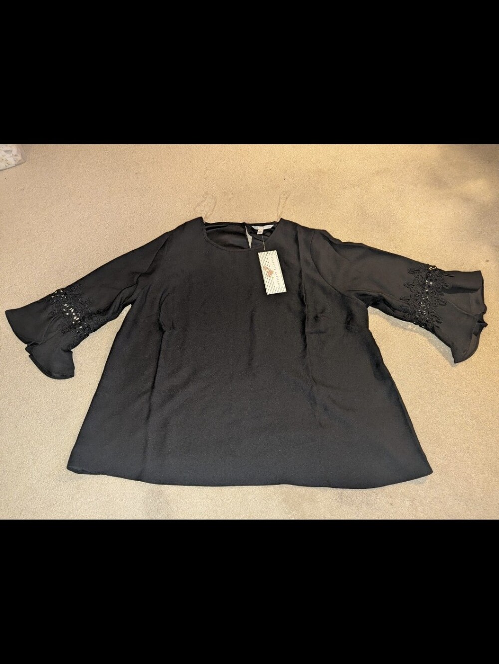 Nwt Lifestyle Attitude Black Top 2x